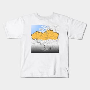 Flanders Map Kids T-Shirt
